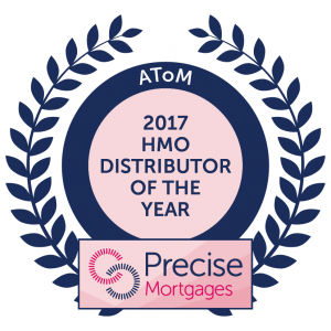 2017 Precise award logo AToM All Types of Mortgages Multi Award Winning Mortgage Broker